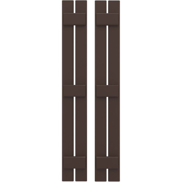 Ekena Millwork Americraft 2-Board, 3 Batten Exterior Real Wood Spaced Board-n-Batten Shutters, ARW401SB207X81TBH, PR ARW401SB207X81TBH - main